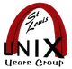 The St. Louis Unix Users Group Logo features the Gateway Arch with the name of the group.